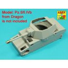 Aber German leFH 18/1 (Sf) 10,5 cm L/28 Barrel used on: Pz.Sfl.IVb (Sd.Kfz. 165/1 Ausf.A) or Heuschrecke IVb Grasshopper" (Dragon, Trumpeter)