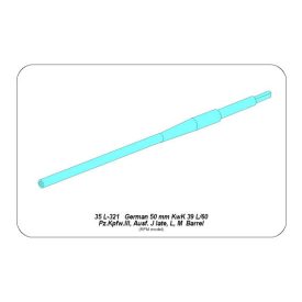   Aber Germ.50mm KwK39L/60 Barrel Pz.Kpfw.IIIAusfJ, L,M. (Rye Field Model)