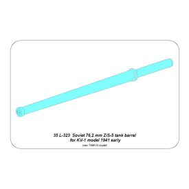 Aber 76,2mmZiS-5 barrel for Soviet KV-1 Heavy Tank (Tamiya)