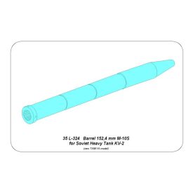 Aber 152,4mm Soviet M-10S barrel for KV-2 (Tamiya)