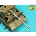Aber 76,2 mm Ordinance Q.F. 3-in. 17 PDR. Mk. II barrel with muzzle brake for A34 COMET (Tamiya)