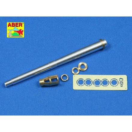 Aber German 105 mm LeFH 18M/2 L/28 Barrel with muzzle brake also for Wespe Sd.Kfz.124 (Tamiya)