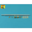 Aber German 88mm Kw.K 43/2 L/71 Tiger B Porshe - Turm Early Barrel Barrel (Tamiya)