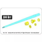 Aber German 88mm Kw.K 43/2 L/71 Tiger B Porshe - Turm Early Barrel Barrel (Tamiya)