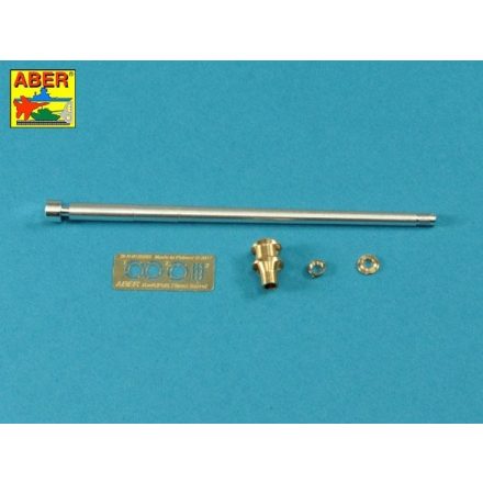 Aber German 75 mm Barrel for PaK 40 L/48 /w early model muzzle brake for Pz.Kpfw. IV, Ausf.G Late-Ausf.H (Tamiya)