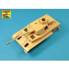 Aber German 75 mm Barrel for PaK 40 L/48 /w middle model muzzle brake for Pz.Kpfw. IV, Ausf.H Late-Ausf.J Early (Tamiya)