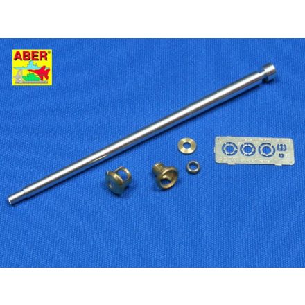 Aber German 75 mm Barrel for Kwk 40 L/48 with late model muzzle brake for Pz.Kpfw. IV, Ausf.J late - Ausf.J final (Tamiya)