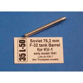   Aber Soviet 76,2 mm F-32 tank barrel for KV-1 early model (Trumpeter)