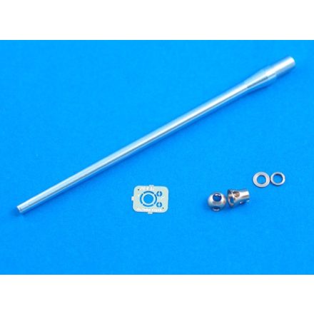 Aber 76,2mm Ordinance Q.F. 3-in. 17 PDR. Mk IV barrel with muzzle brake for Sherman VC Firefly (Tasca Models)