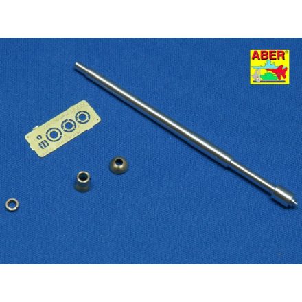 Aber German 7,5cm barrel for KwK 40 L/43 early model single baffle muzzle brake for Pz.Kpfw. IV Ausf.F2 (Dragon)