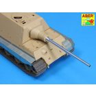Aber German 128mm PaK 44 (80) L/55 gun barrel for Sd.Kfz. 186 Jagdtiger (Tamiya)