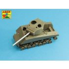 Aber US 76mm M1A2 Barrel with thread protector for Sherman M4 series tanks