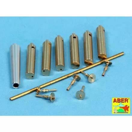 Aber Barrels for WWI German A7V Tank (Krupp) (Meng Model)