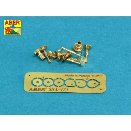 Aber Set of gun barrel tips for MG 08 x 3 pcs. And barrel tips for MG 08/15 x 3 pcs