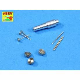   Aber Set of barrels for Soviet tank T-28 (early model); 1 x 76,2 mm, 3 x 7,62 mm (Hobby Boss)