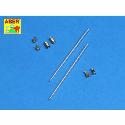 Aber Set of barrels for Russian BMPT 'Terminator' Fire Support Combat Vehicle 2 x 2A45 mm, 2 x AGS-17 30mm (Meng Model)