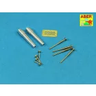 Aber Barrels for British WWI Tank Mk.V Male for 6 pdr (57mm) gun (Meng Model)