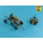 Aber Barrels for Russian 14,5mm heavy machine guns for KPVT used on ZPU-2 or ZPU-4 (Meng Model)