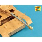 Aber 75mm KwK 40 L/48 barrel with middle model muzzle brake for German Tank Pz.Kpfw.IV Ausf.H (Zvezda)