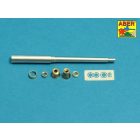 Aber KwK 36 L/56 88mm Barrel for German Late Tiger I (Trumpeter)