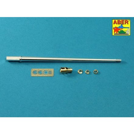 Aber 7,5cm gun barrel with muzzle brake for German tank Panther Ausf.A (Takom)