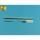 Aber 7,5cm gun barrel with muzzle brake for German tank Panther Ausf.G (Rye Field Model)