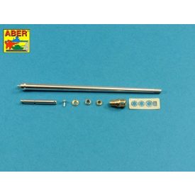   Aber 7,5cm gun barrel with muzzle brake for German tank Panther Ausf.G (Rye Field Model)