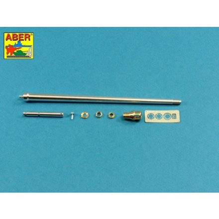 Aber 7,5cm gun barrel with muzzle brake for German tank Panther Ausf.G (Rye Field Model)