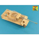 Aber 7,5cm gun barrel with muzzle brake for German tank Panther Ausf.G (Rye Field Model)