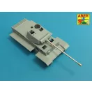 Aber 7,5cm/5,5cm Pak 41 L/57 gun barrel with muzzle brake for German tank Pz.Kpfw.VI Ausf.C (VK36.01) (Revosys)