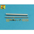 Aber Barrel for German 8,8cm Kw.K 43 L/71 gun used on Tiger B Henschel Turret (Hobby Boss)