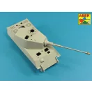 Aber Barrel for German 8,8cm Kw.K 43 L/71 gun used on Tiger B Henschel Turret (Hobby Boss)