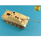 Aber Two part 8,8cm Pak 43/3 L/71 Barrel for Jagdpanther Ausf.G1-Late & Ausf.G2 (Meng Model)