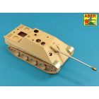 Aber One part 8,8cm Pak 43/3 L/71 Barrel for Jagdpanther Ausf.G1-Early (Meng Model)