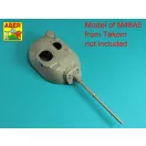 Aber Models 105 mm M-68 barrel with thermal shroud for  M48A5 Tank