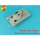 Aber Models 90 mm M-36 tank barrel T-shaped Muzzle Brake with mantlet cover for U.S. M47 and M48A1 Patton