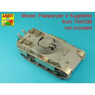   Aber Models German 3CM Flak 103 two barrels for Kugelblitz tanks