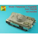 Aber Models German 3CM Flak 103 two barrels for Kugelblitz tanks