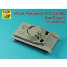 Aber Models German 3CM Flak 103 two barrels for Kugelblitz tanks