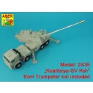 Aber Models 152mm 2A88 barrel to Russian 2S35-1 SPH MSTA-S Koalitsiya-SV