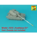 Aber Models 152mm 2A88 barrel to Russian 2S35-1 SPH MSTA-S Koalitsiya-SV