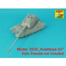 Aber Models 152mm 2A88 barrel to Russian 2S35-1 SPH MSTA-S Koalitsiya-SV
