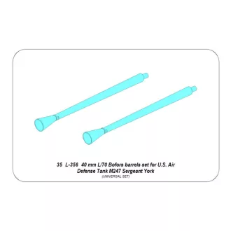   Aber Models 40 mm L/70 Bofors barrels set for U.S.  M247 Sergeant York