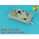 Aber Models 90 mm barrel Y-Shaped Muzzel Brake with mantlet for M47