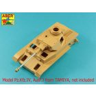 Aber German 75mm Barrel for KwK 40 L/48 with late model muzzle brake for Pz.Kpfw.IV Ausf.J Late/Final (Tamiya)