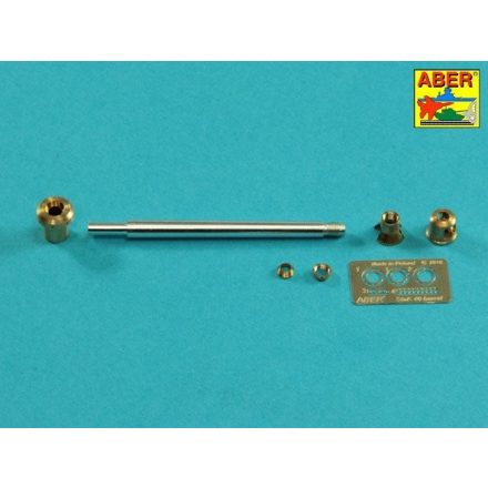 Aber German StuK.40 L/48 7,5cm Barrel with early model muzzle brake for StuG.III Ausf.F/8 and StuG.III Ausf.G Early (Tamiya, Dragon)