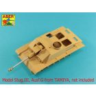 Aber German StuK.40 L/48 7,5cm Barrel with early model muzzle brake for StuG.III Ausf.F/8 and StuG.III Ausf.G Early (Tamiya, Dragon)