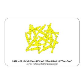   Aber Set of 20 pcs QF 2-pdr (40mm) Mark VIII Pom-Pom (Airfix, Heller)
