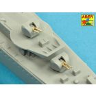 Aber 102mm & 40mm & 20mm Barrels for Polish Destroyer ORP "BŁYSKAWICA" (Mirage Hobby)