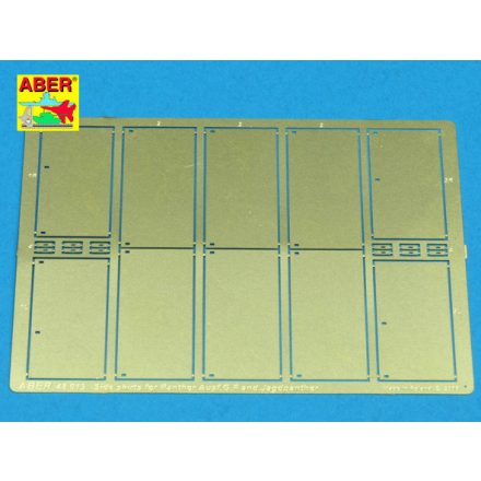 Aber Side Skirts for Panther Ausf.G/F & Jagdpanther (Tamiya)